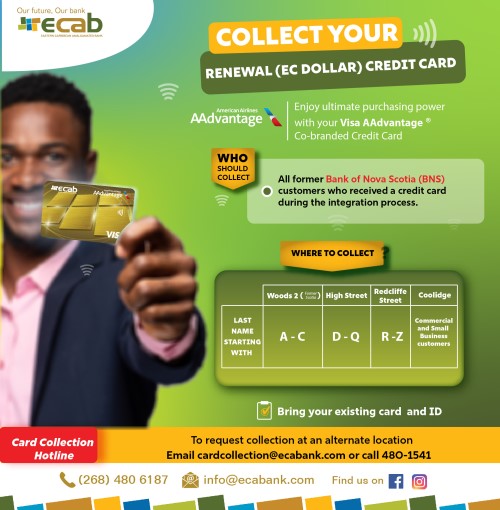 Collection of EC Dollar Renewal Credit Cards